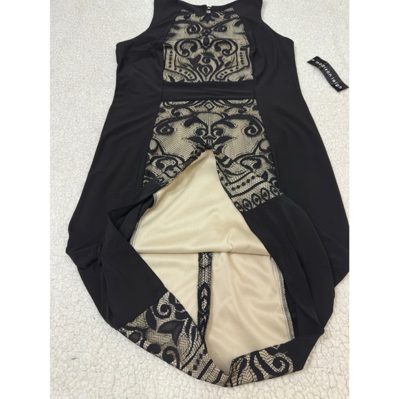 NWT Madison Leigh Black and Cream Lace Midi Dress - Picture 11 of 11